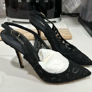 Dolce & Gabbana black Slingback Heels